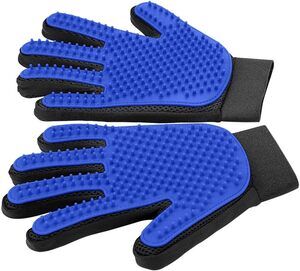 Pet Hair Remover Grooming Gloves Soft Silicone, Long Short Hair Cat Dog Horse